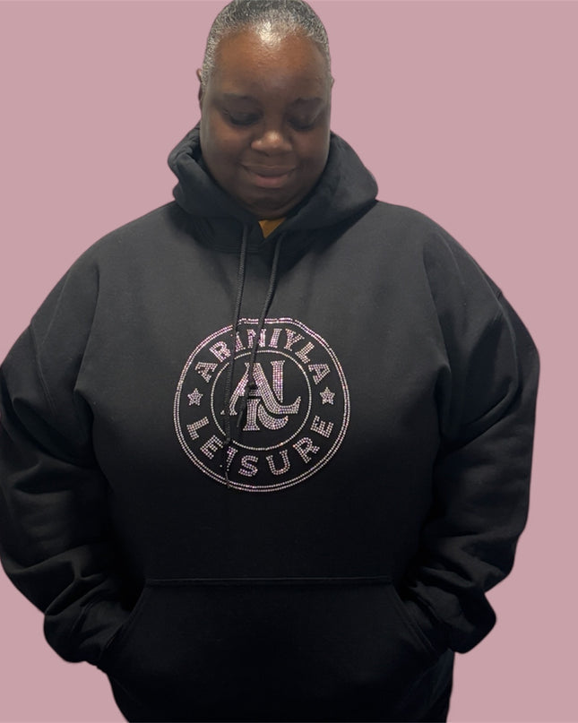 AriNiyla Leisure Women Blinged Out Hoodie