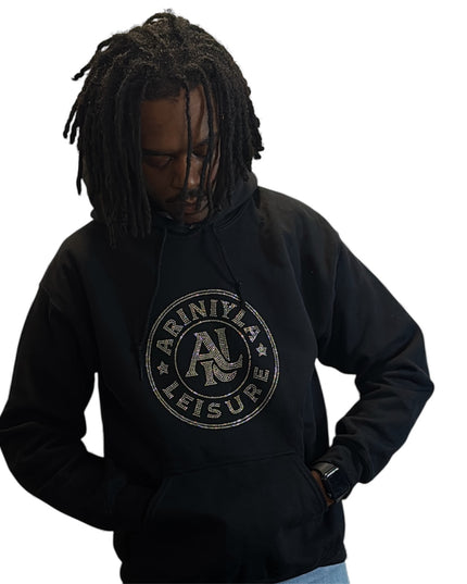 AriNiyla Leisure Men Blinged Out Hoodie