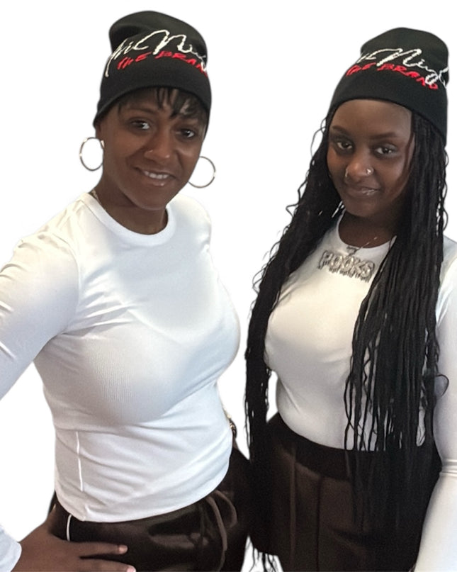 AriNiyla The Brand Jacquard Cuffless Beanie Hat