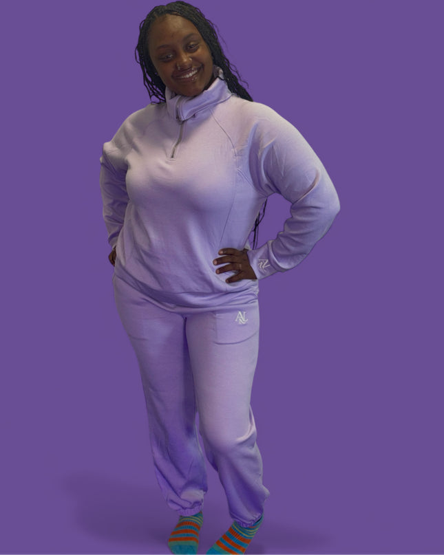 AriNiyla Leisure Quarter Zip Set