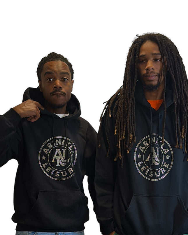 AriNiyla Leisure Men Blinged Out Hoodie