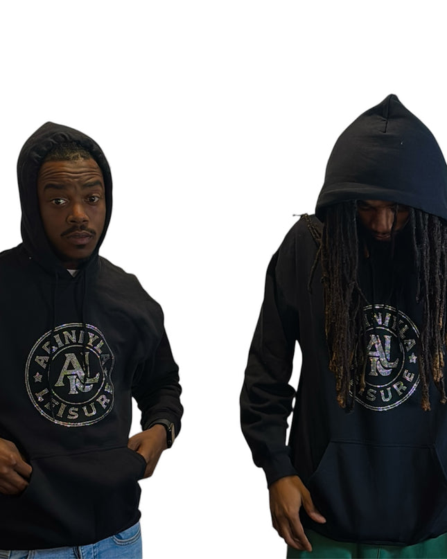 AriNiyla Leisure Men Blinged Out Hoodie