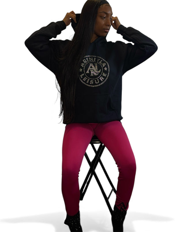 AriNiyla Leisure Women Blinged Out Hoodie