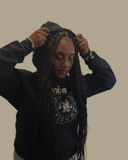 AriNiyla Leisure Women Blinged Out Hoodie