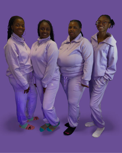 AriNiyla Leisure Quarter Zip Set