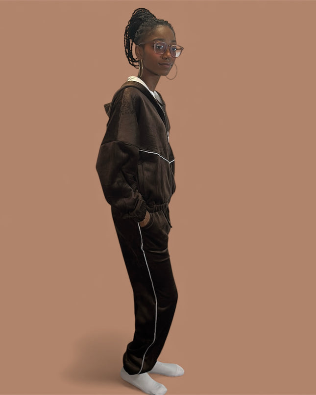 AriNiyla Leisure Chocolate Brown Women Jacket