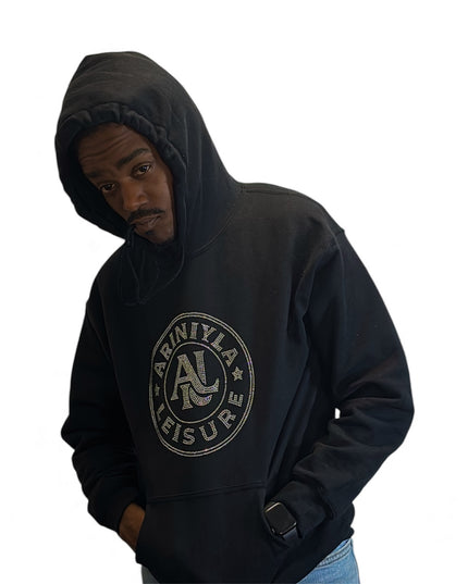 AriNiyla Leisure Men Blinged Out Hoodie