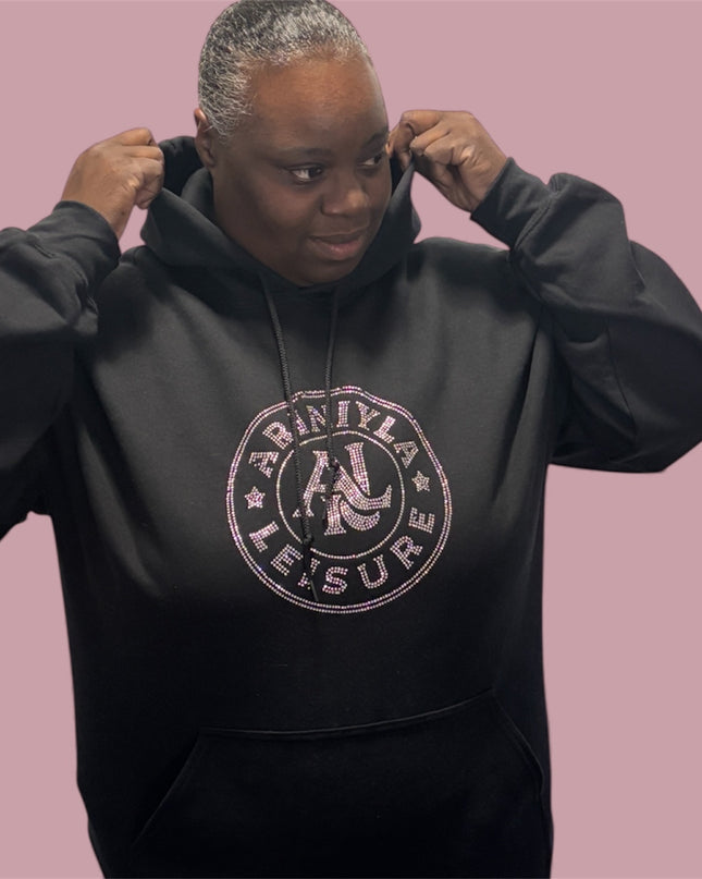 AriNiyla Leisure Women Blinged Out Hoodie