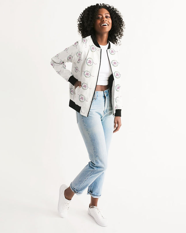 AriNiyla All-Over Print Bomber Jacket