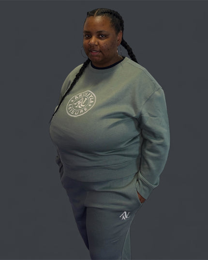 AriNiyla Leisure Crewneck and Flare Pant Set