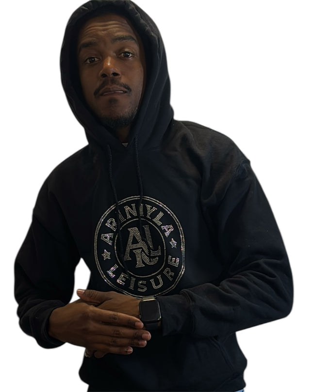 AriNiyla Leisure Men Blinged Out Hoodie