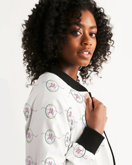 AriNiyla All-Over Print Bomber Jacket