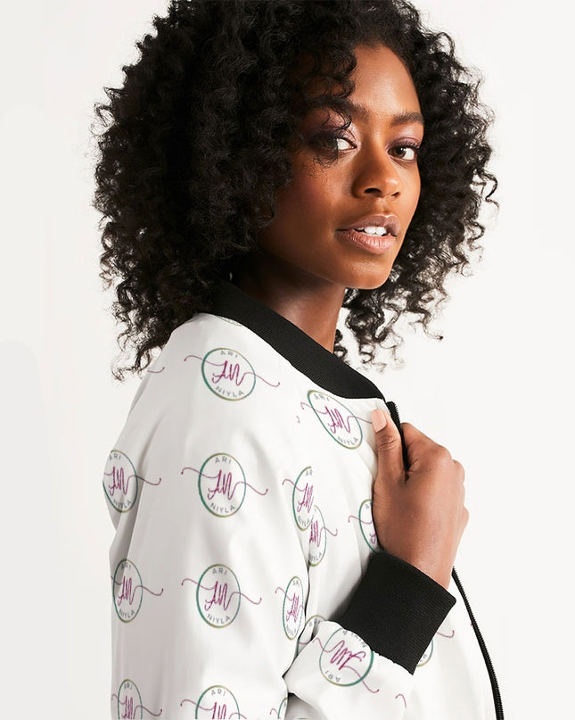 AriNiyla All-Over Print Bomber Jacket