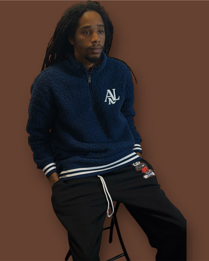 Varsity Sherpa Quarter-Zip Men Pullover