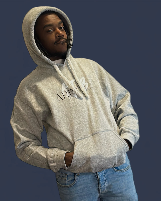 AriNiyla the Brand Grey Men Hoodie