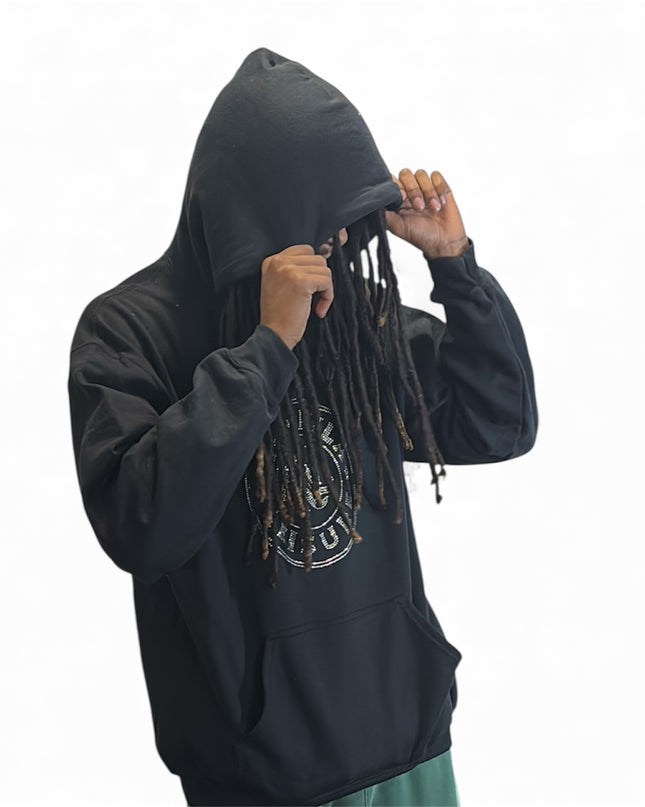 AriNiyla Leisure Men Blinged Out Hoodie