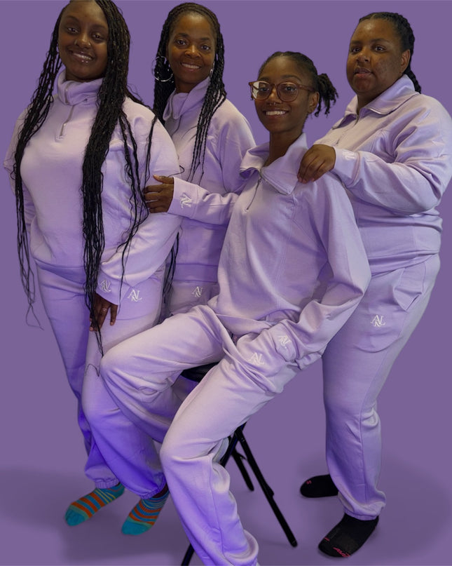 AriNiyla Leisure Quarter Zip Set