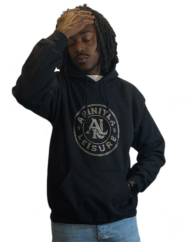 AriNiyla Leisure Men Blinged Out Hoodie