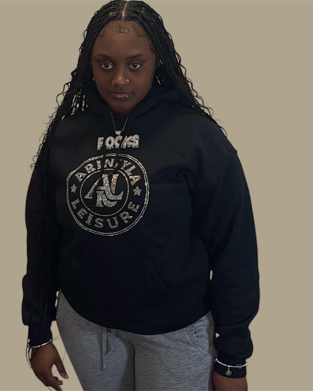 AriNiyla Leisure Women Blinged Out Hoodie