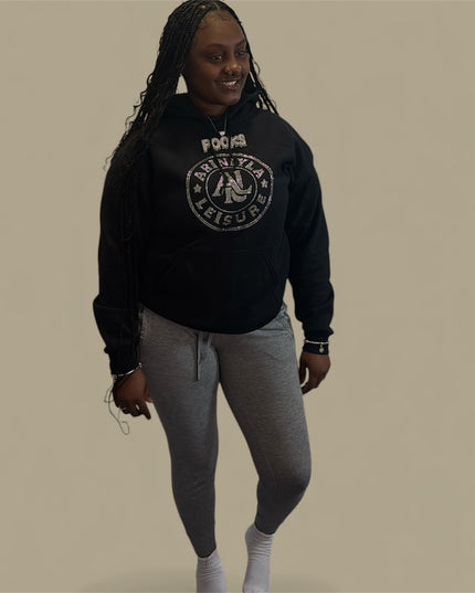 AriNiyla Leisure Women Blinged Out Hoodie