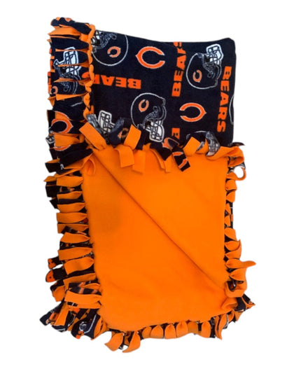 Adult Tie Knot Reversible Fleece Blanket