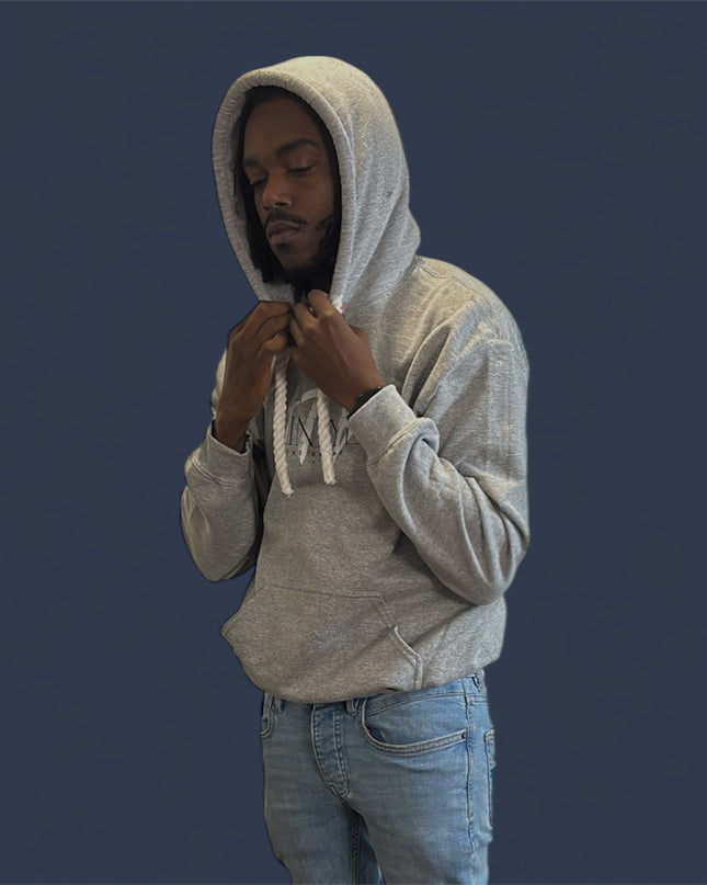 AriNiyla the Brand Grey Men Hoodie