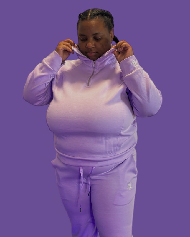 AriNiyla Leisure Quarter Zip Set