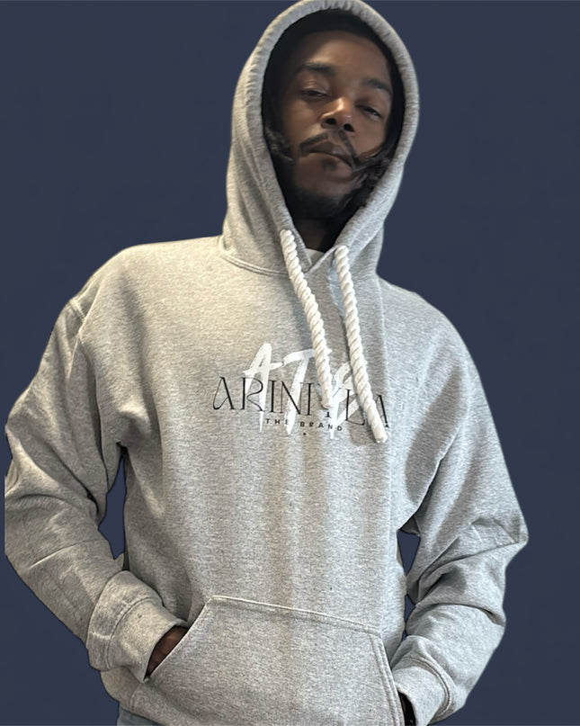 AriNiyla the Brand Grey Men Hoodie