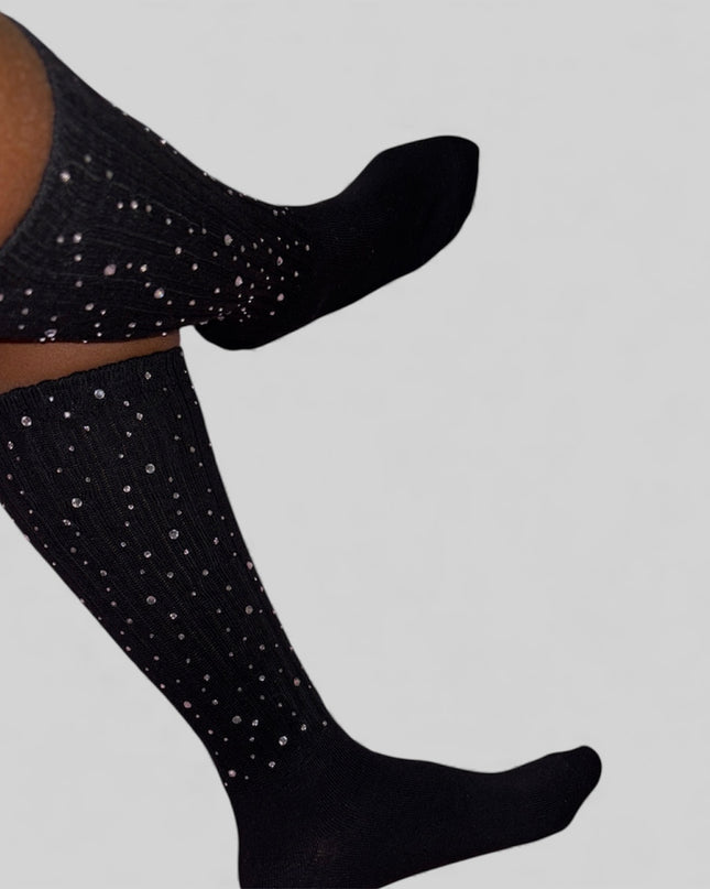 Blinged Out Slouch Socks