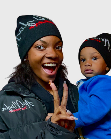 AriNiyla The Brand Jacquard Cuffless Beanie Hat