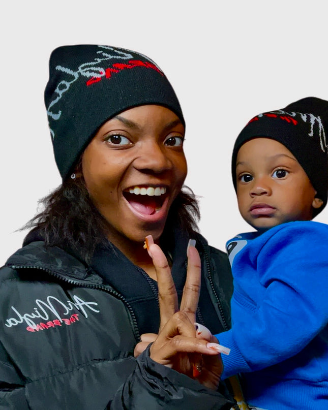 AriNiyla The Brand Jacquard Cuffless Beanie Hat