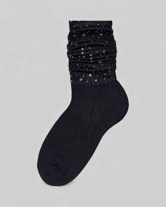 Blinged Out Slouch Socks