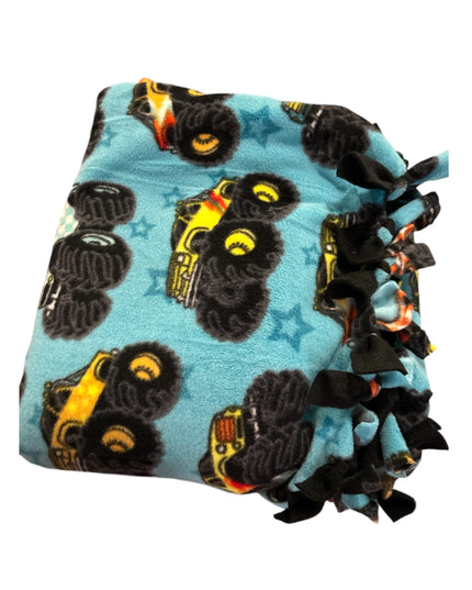 Kid Tie Knot Reversible Fleece Blanket