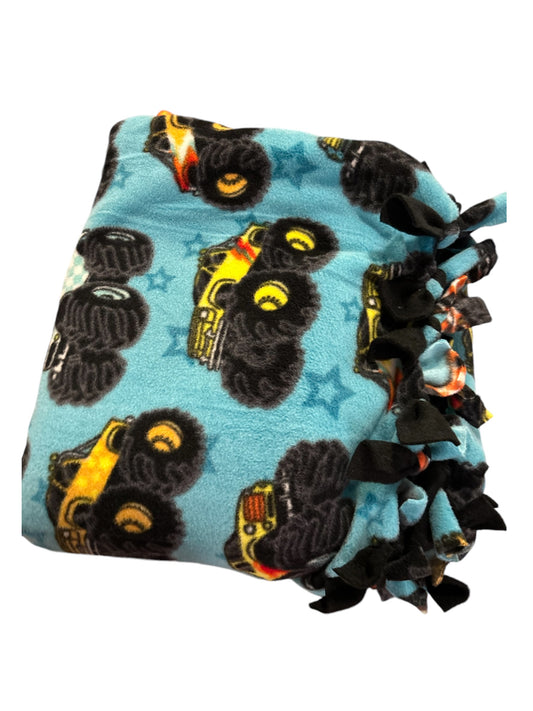 Kid Tie Knot Reversible Fleece Blanket