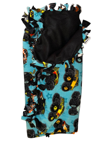 Kid Tie Knot Reversible Fleece Blanket