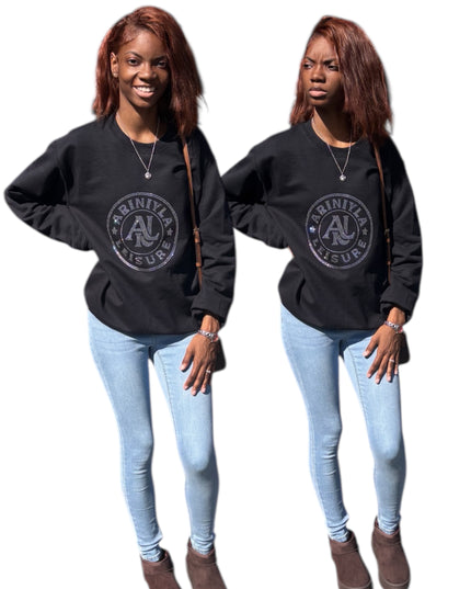 AriNiyla Leisure Blinged Out Crewneck