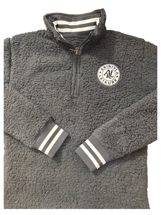 Unisex Varsity Sherpa Quarter-Zip Pullover