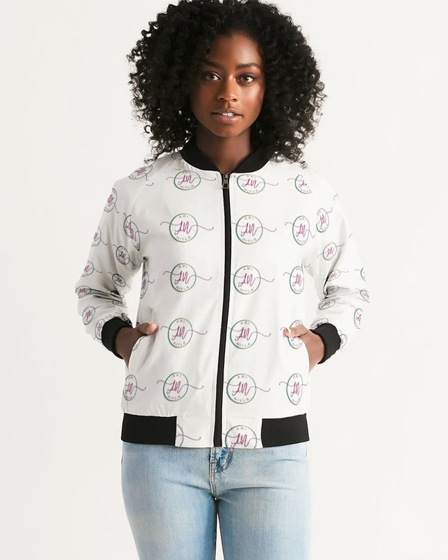 AriNiyla All-Over Print Bomber Jacket
