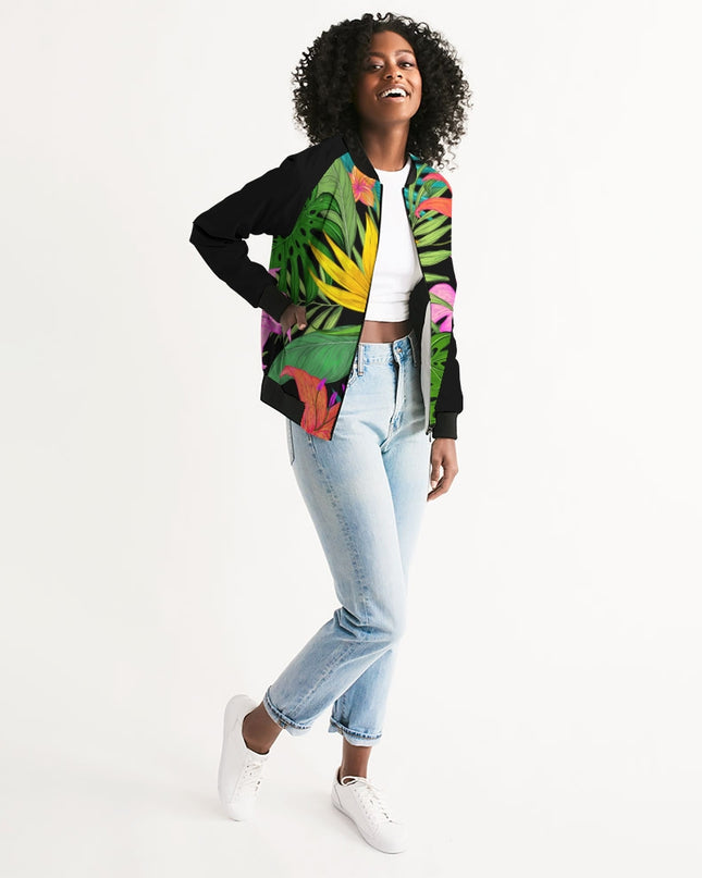 AriNiyla Tropical Women's Bomber Jacket