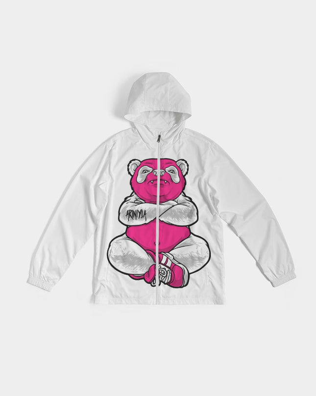 AriNiyla Pink Panda Men's Windbreaker Jacket