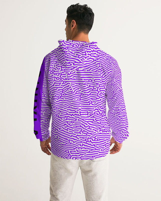 AriNiyla Purple Scaled Men's Windbreaker Jacket