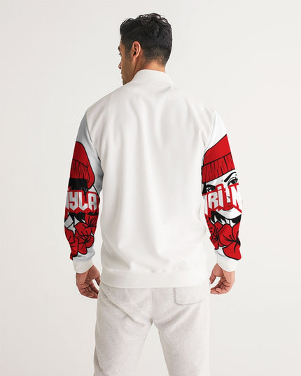 AriNiyla Red White and Black Logo Men Track Jacket