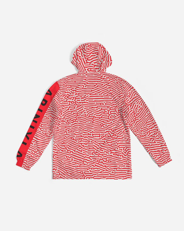 AriNiyla's Unisex Red Print Windbreaker