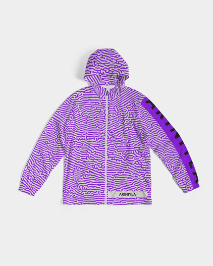 AriNiyla Purple Scaled Men's Windbreaker Jacket
