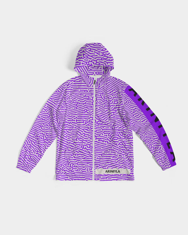 AriNiyla Purple Scaled Men's Windbreaker Jacket