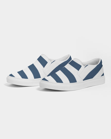 AriNiyla Blue Stripes Women's Slip-On Shoe