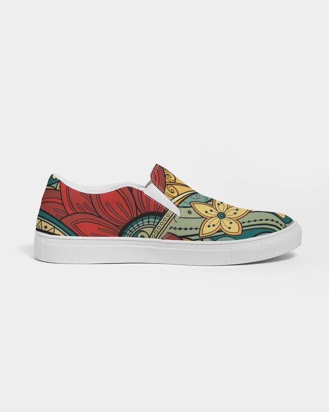 AriNiyla Floral Women's Slip-On Canvas Shoe