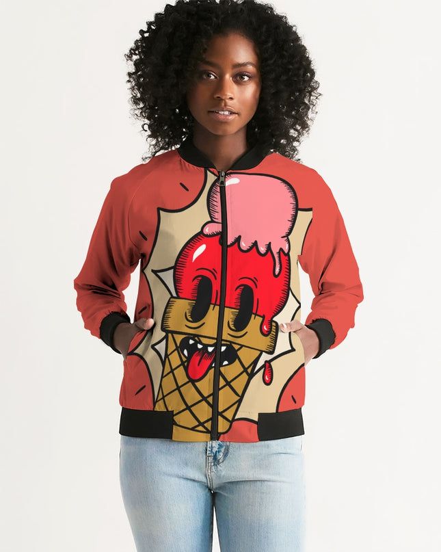 AriNiyla Watermelon Ice Cream Women's Bomber Jacket