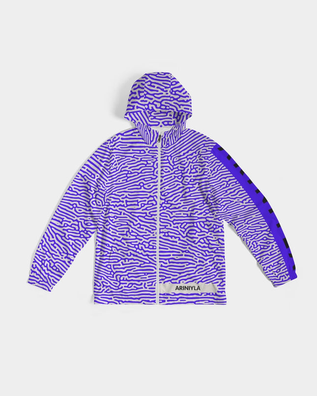 AriNiyla Blue Scaled Men's Windbreaker Jacket
