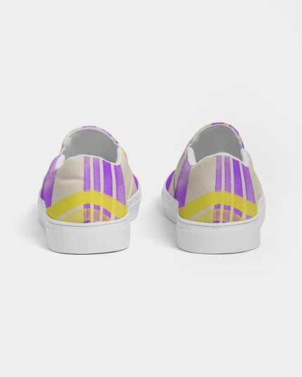 ArinIyla Purple Plaid Women's Slip-On Shoe